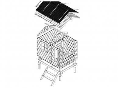 Vaikų žaidimo namelis "Titas" 6